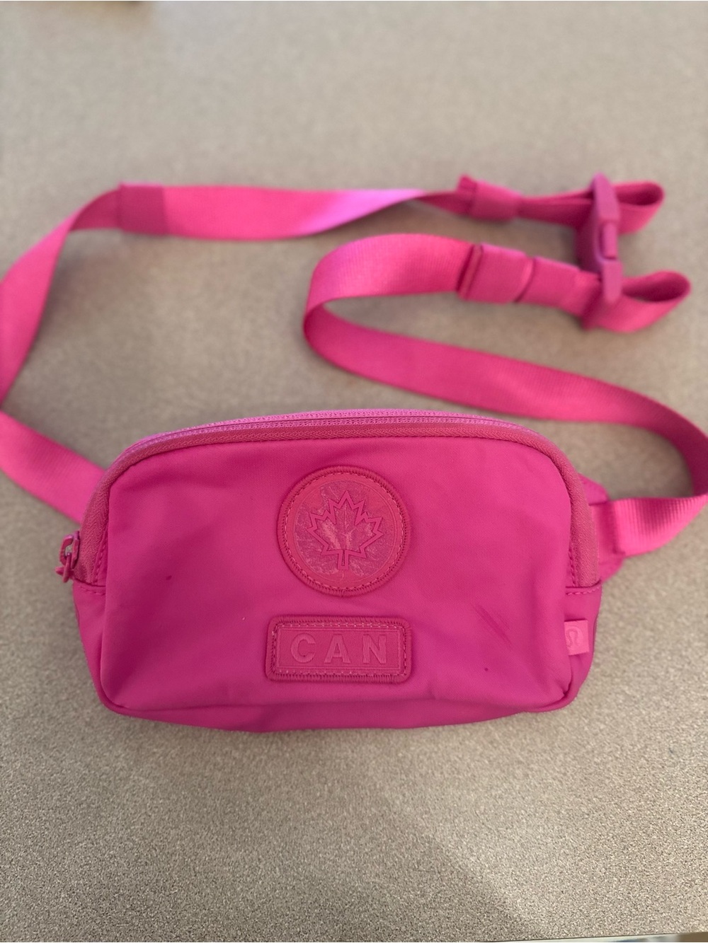 Pink lululemon CAN Maple Leaf Fanny Pack